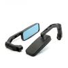 Blue Glass Motorcycle Side Mirror Adjustable Motorcycle Handlebar Rearview Mirrors  Street Sports