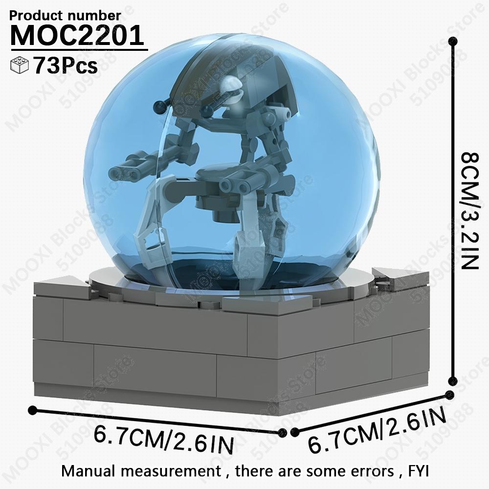 MOOXI MOC Space Wars Movie Robot Soldier Fighter Tank Weapons Battle Scene Models Bricks Building Blocks Figures Toys Kids Gifts
