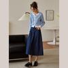 Olrain French Style Light Blue Knit Cardigan