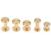 New! 10pcs Solid Brass Binding Chicago Screws Belt Screw Nail Stud Rivets For Photo Album Leather Craft Belt Wallet Fasteners
