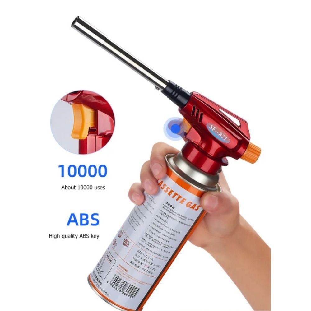 Portable Fire Burner Fuel Torch Adjustable Portable Flamethrower Butane Burner Flamethrower  BBQ