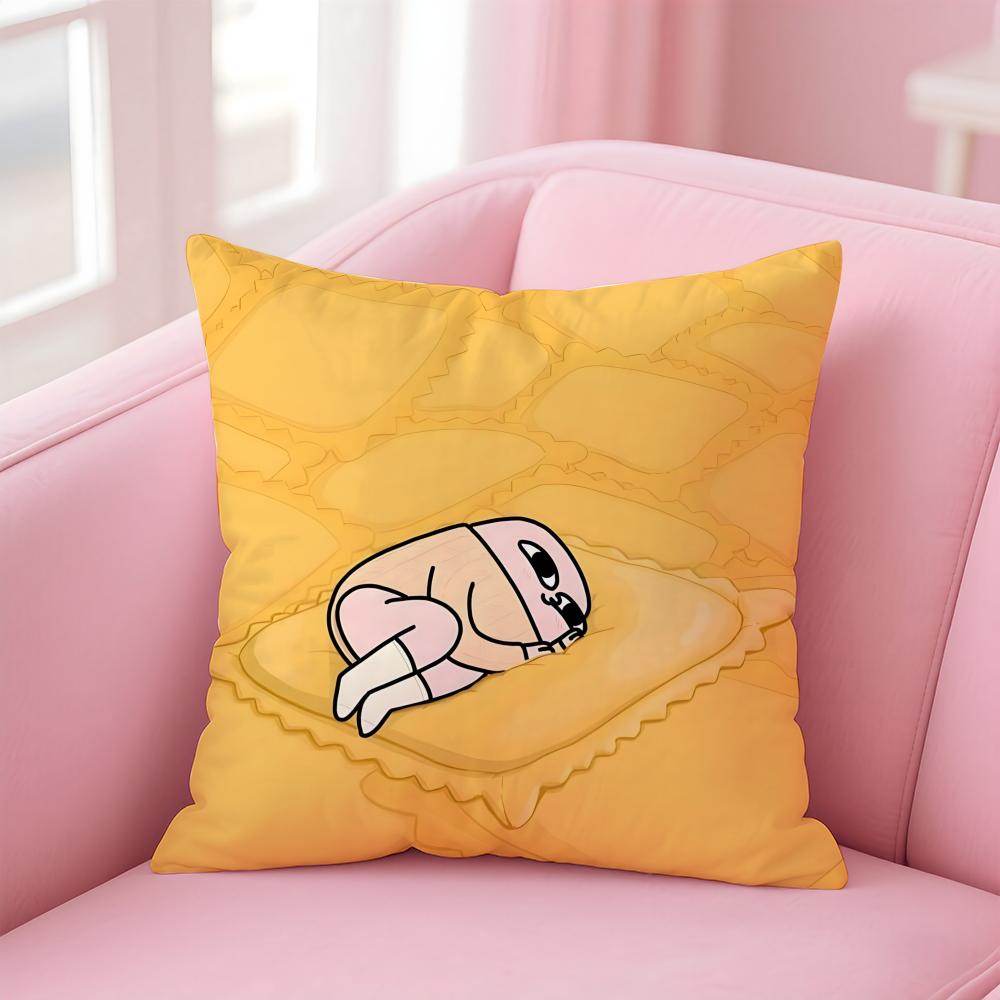 Cartoon Fun Funny Ketnipz Cute Cushion Cover Pillow Case Soft Skin Friendly Fabric Concealed Zipper