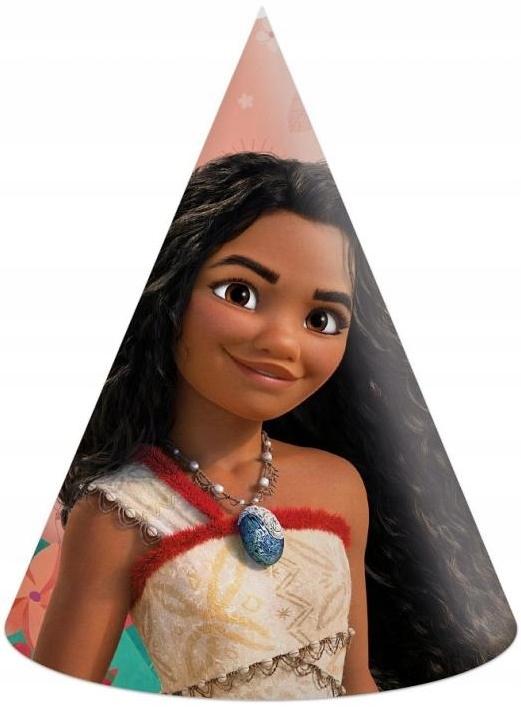 Czapeczki Papierowe Vaiana 2 Moana Ii Disney Urodziny Party 6Szt.
