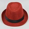 Top Hat Cotton Linen Solid Jazz Hat Men's English Gentleman Hat Versatile Casual Sunshade Handsome Gentleman
