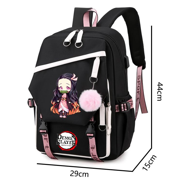 Anime Demon Slayer Backpack Teen Girl Boy Back To School Backpack Children School Bag Women Rucksack Travel Cartoon Bag Mochilas