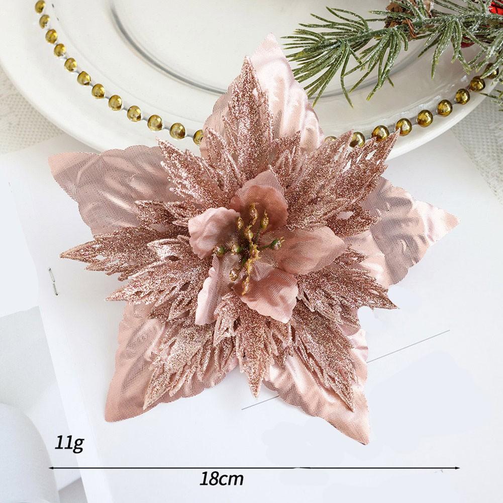 Hanging Ornaments Christmas Flower Artificial Flowers