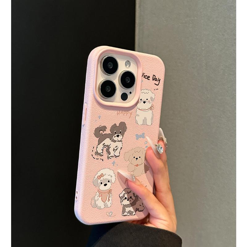 Cartoon Dog Suitable for Apple 16PROMAX Mobile Phone Case IPhone 14 Cute 13/12 Silicone Soft Shell 15