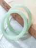 Elegant Chinese Style Jingle Bracelet: Ice-Transparent, Non-Fading Round Bangle Collection