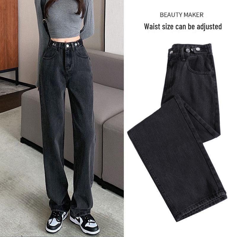 Women s High-Waisted Fleece-Lined Wide-Leg Jeans, 2025 Winter Collection, Thick, Warm & Slimming S