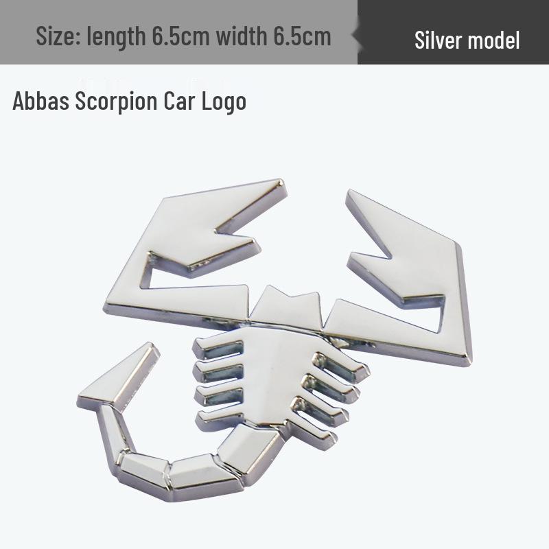 

Abarth Scorpion Metal Emblem Car Body Sticker серебряный