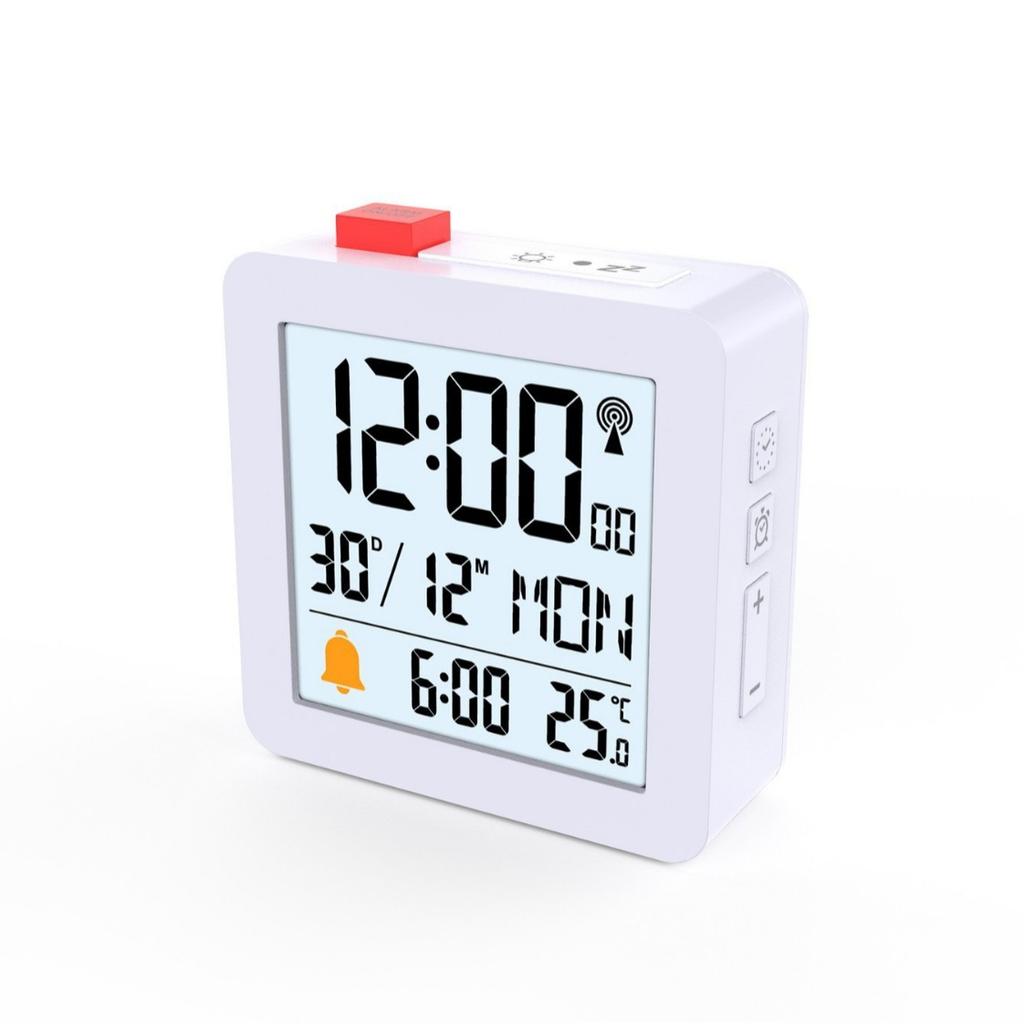 Electronic Alarm Clock Creative Dual Alarm Clock Indoor Temperature and Humidity Alarm Clock Snooze Function Radio Clock