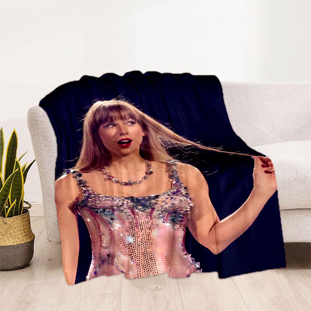Taylor Swift Performance Blanket Comfortable Suitable for Sofa Office Chair All-Season Use Modern Gifts For Family Or Friends