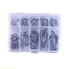 A1A2 100/500pcs Steel Barbed Fish Hooks Saltwater Freshwater Fishing Hooks Durable