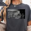 Pitbull Shirt, Tier-Meme Grafik-T-Shirt, Oversized Used-Look Shirt, Lustiges Hundegesicht Shirt, Baggy Gewaschenes Tier-Meme Geschenk