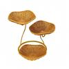Tiered Fruit Basket Faux Rattan ThreeTier Stand Woven Look 3 Tier Bowl for Kitchen