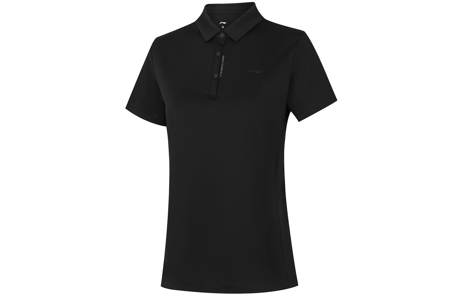 Li Ning Fitness Series Polo Shirt Women s Black APLU126-4 M