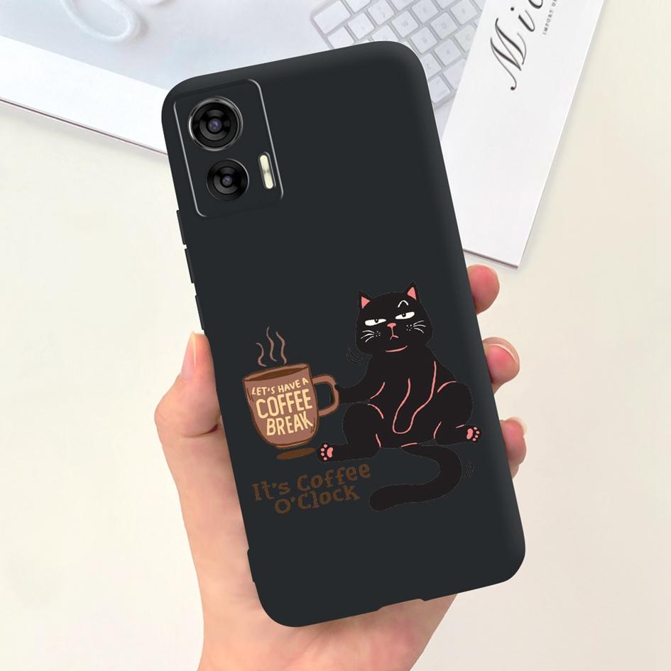 For Motorola Edge 30 Neo Case XT2245-1 Shockproof Cover Cute Cartoon Tulip Anti-Fall TPU Phone Case For Moto Edge 30 Lite Bumper