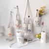 Portable Water Bottle Holder Carry Bag Coffee Cup Storage Sleeve Cover Canvas Printing Milk Tea Set Cute Cartoon Bottle Cover