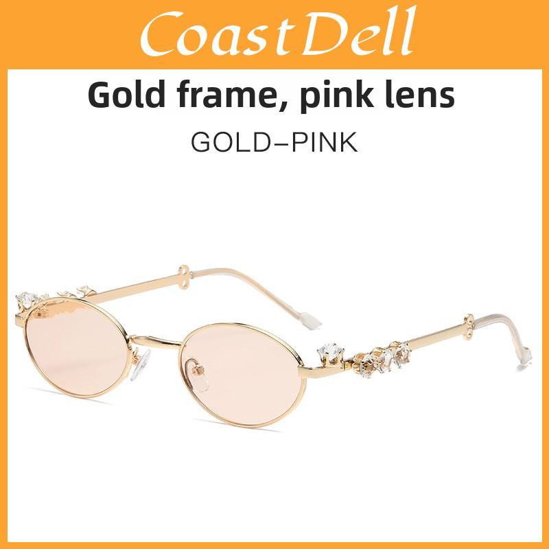 Metal Sunglasses With Pearl Embellishments For Fashionable Sun Protection