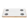 RV Table Top 23.62x15.75in Rectangular Marine Boat Desktop Panel with 4 Cup Holders for Trailer Motorhome Yacht Deck