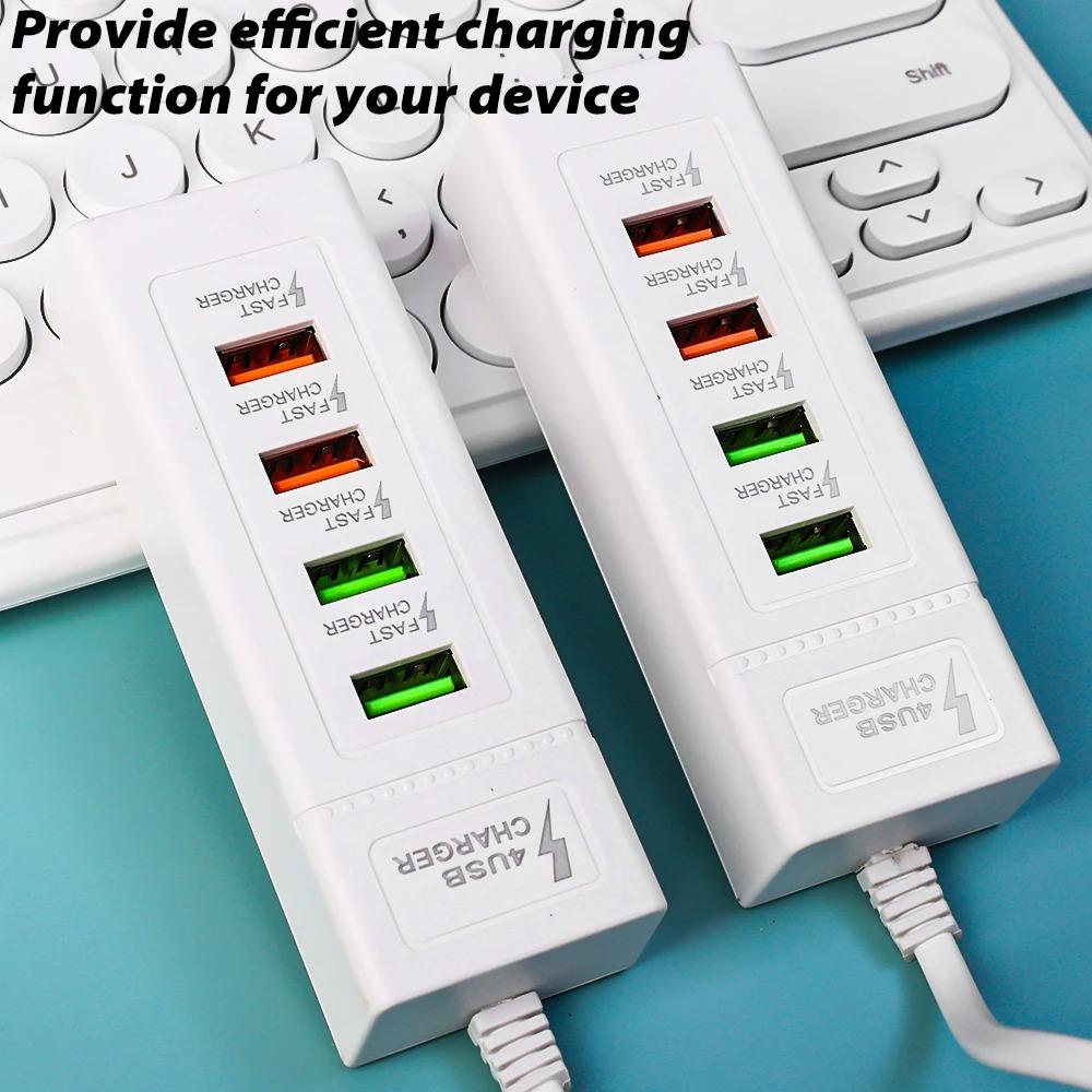 USB 3.0 Charging Electrical Socket Fast Charging Extension Cable Socket Universal Charger Station