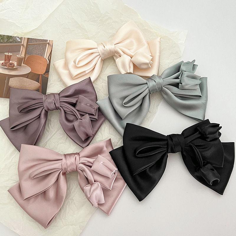 

Зажим для волос, аксессуары для волос, цветной бант, темперамент, зажим для головы, весенние тюльпаны, однотонные заколки для волос