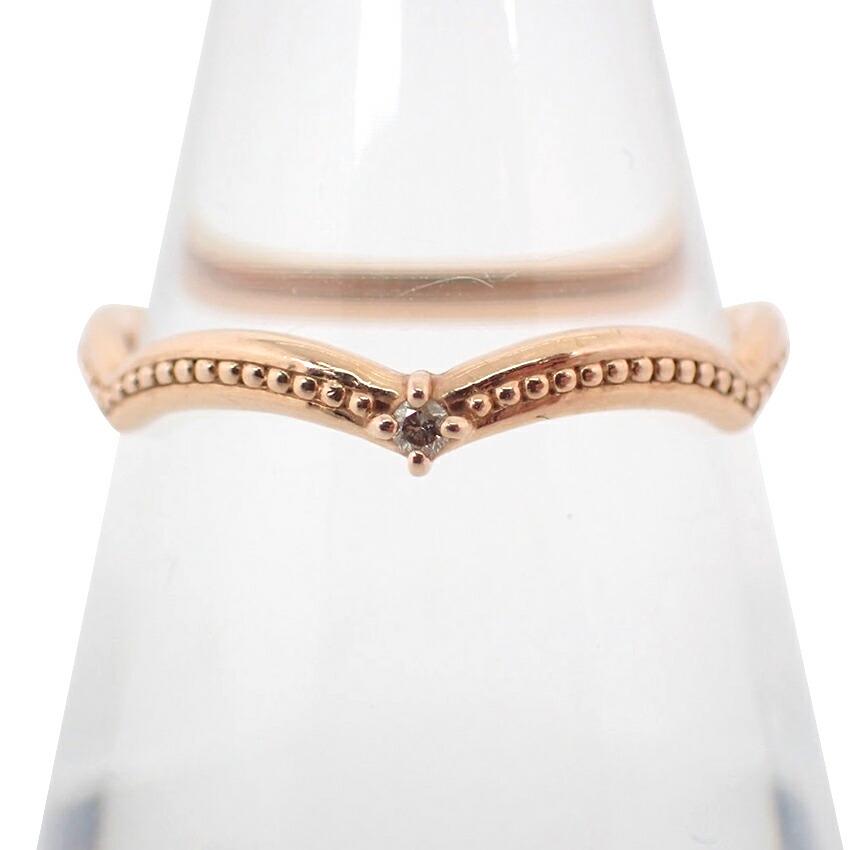 [Pre-owned] BROOM / Bloom / K10 / Diamond / Ring / Size 8 / J91-5