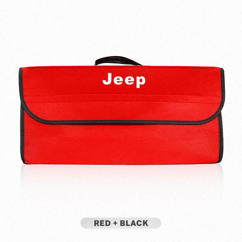 Car Folding Storage Box Large Capacity Felt Organzer Bag For Jeep Wrangler JK Gladiator Renegade Grand Cherokee Wagoneer Avenger