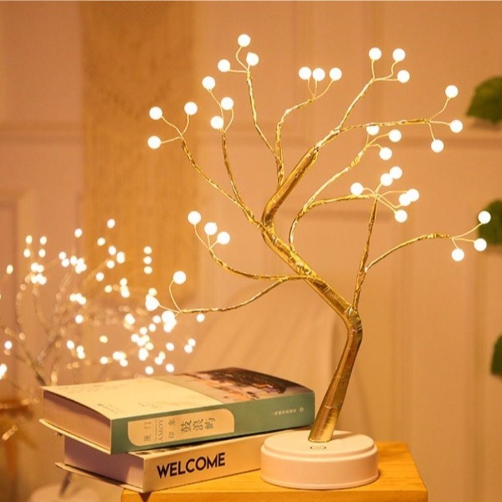36/108 LED Artificial Tree Light Warm Light Tabletop Light New Shimmer Night Light Valentine's Day