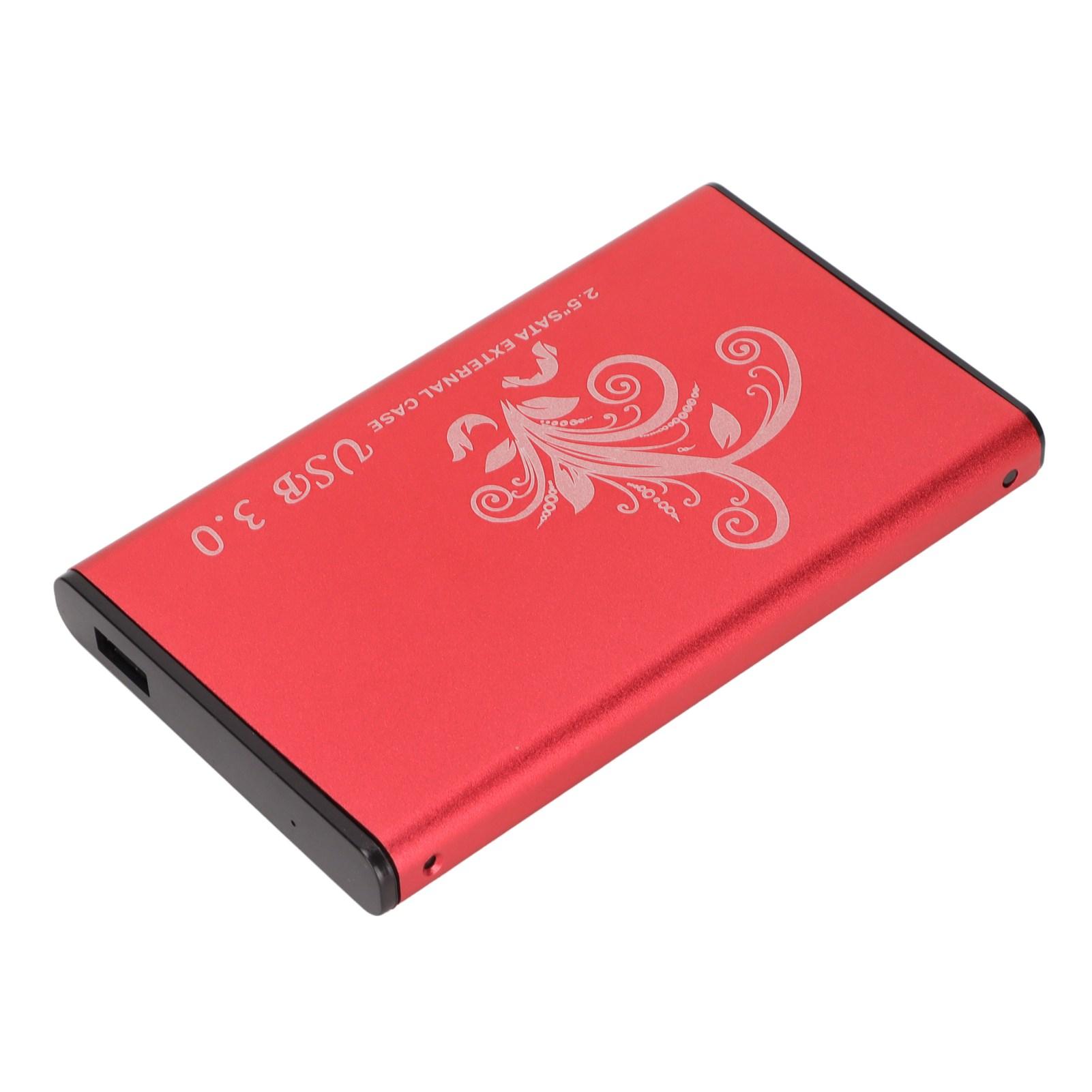 Hard Drive Enclosure 4TB 2.5in 5Gbps   USB3.0 Aluminium Alloy Plug and Play   Enclosure for Laptop (Not Inclube Hard Disk)