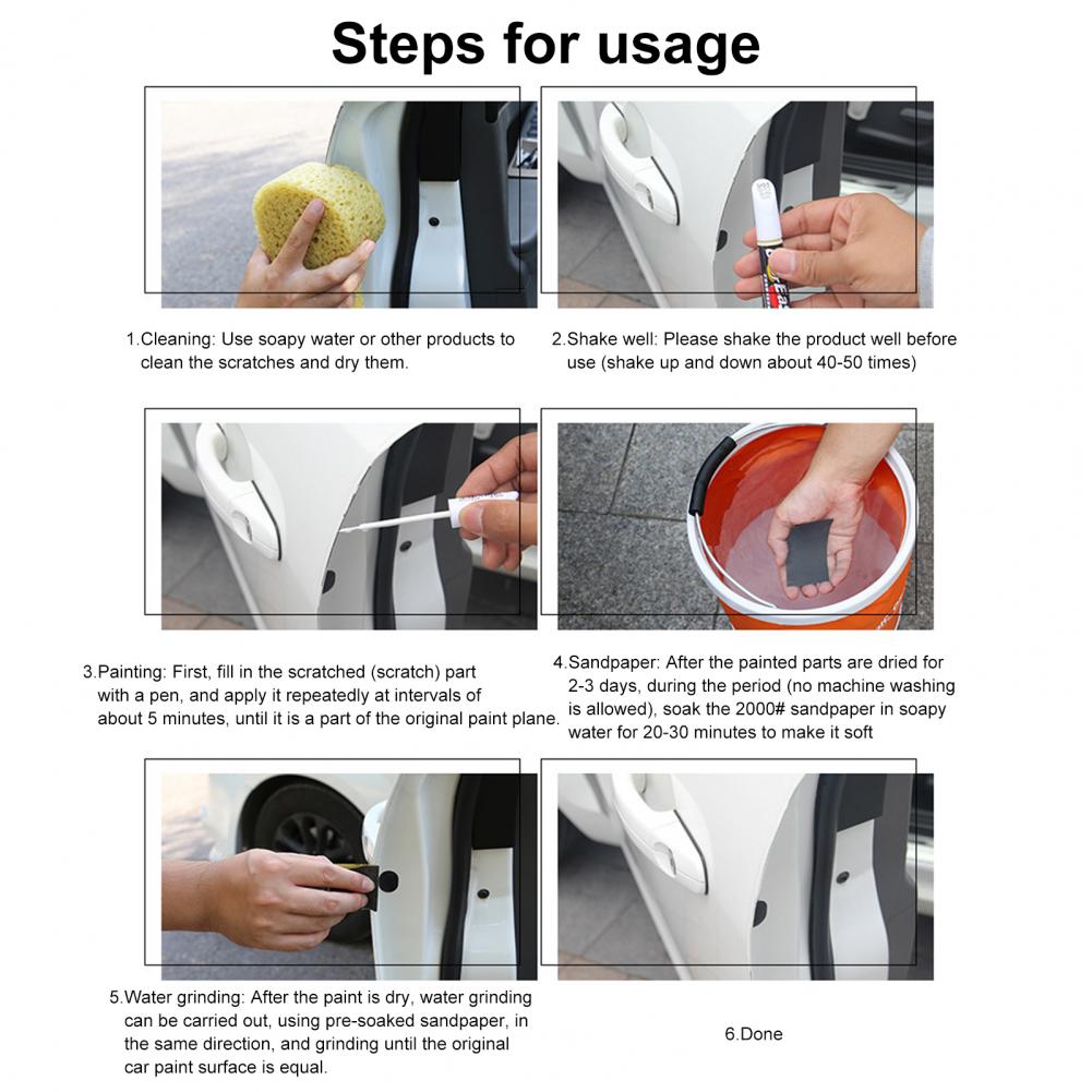 12ml Kratzerentferner Stift Leicht zu trocknen Autoreparatur Mehrfarbig Optional Autoentferner Kratzerreparatur Lackstift für