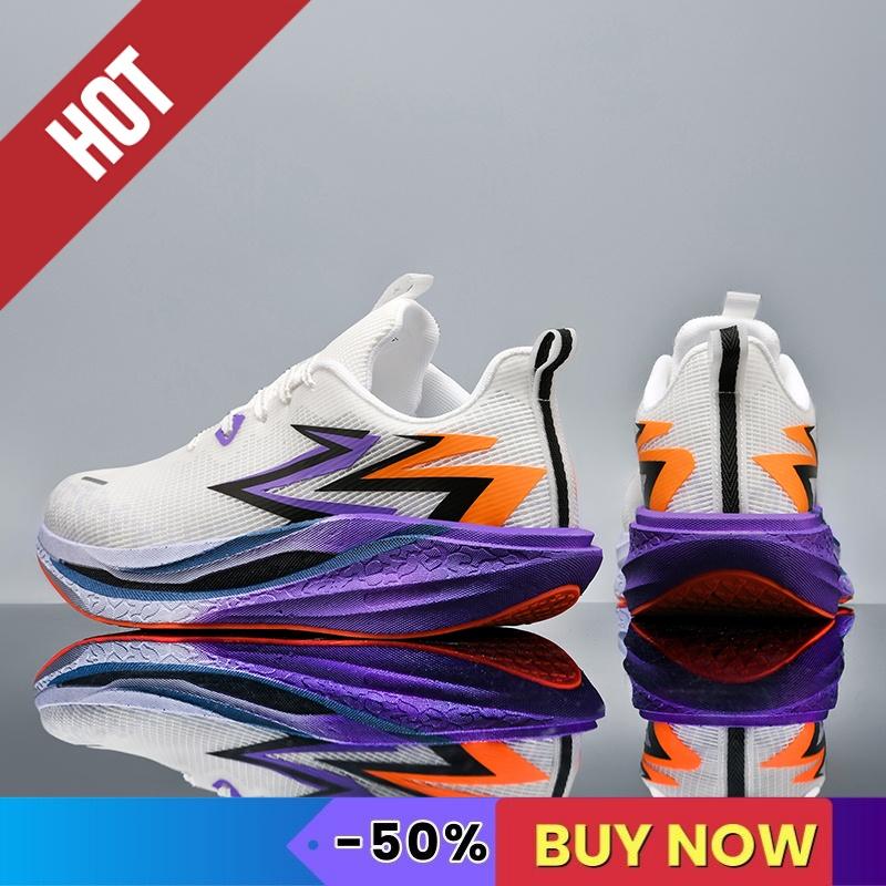 Carbon Plate Running Shoes Men Sneakers Marathon Shoes Professional Tennis Race Tranier Cushion Athletic Outdoor Gym Shoes Women