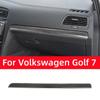 For Volkswagen Golf 7 Mk7 2013-2019 Carbon Fiber Interior Auto Passenger Dashboard Decoration Cover Trim Frame Car Accessories