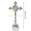F26C Church Relics Figurines Night Light Crucifix Jesus Christ for Cross Catholic Ant