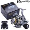 SOUGAYILANG Spinning Reel 13+1BB Metal Spool Fishing Reels Carp Fishing Reel for Carp Bass Fishing