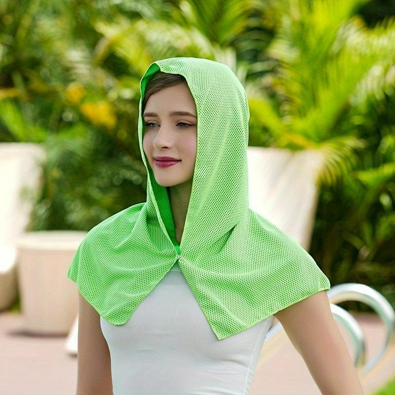 

Охлаждающая худи-полотенце для мужчин и женщин, быстросохнущее, впитывающее, охлаждающие полотенца для шеи и лица, охлаждающие полотенца для головы для кемпинга, тренировок, езды на велосипеде