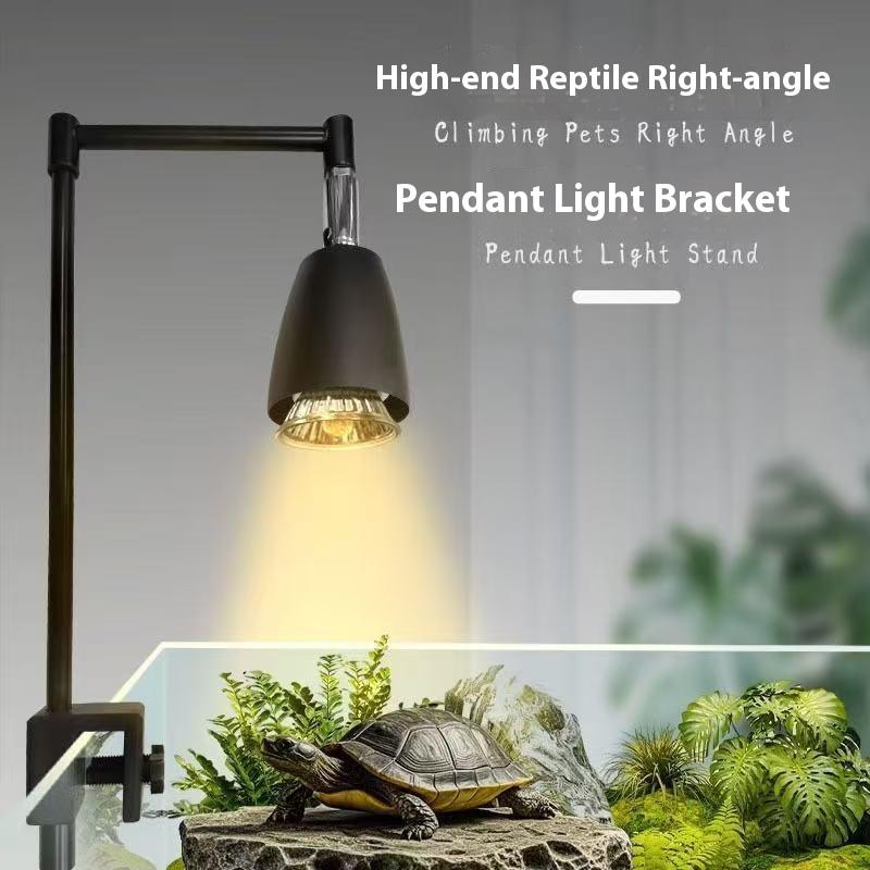 Lampada UVB per Rettili con Angolo Retto, Lampada Termica a Spettro Completo per Tartaruga, Lucertola, Supplemento di Calcio, Radiazione UV, Lampada Solare