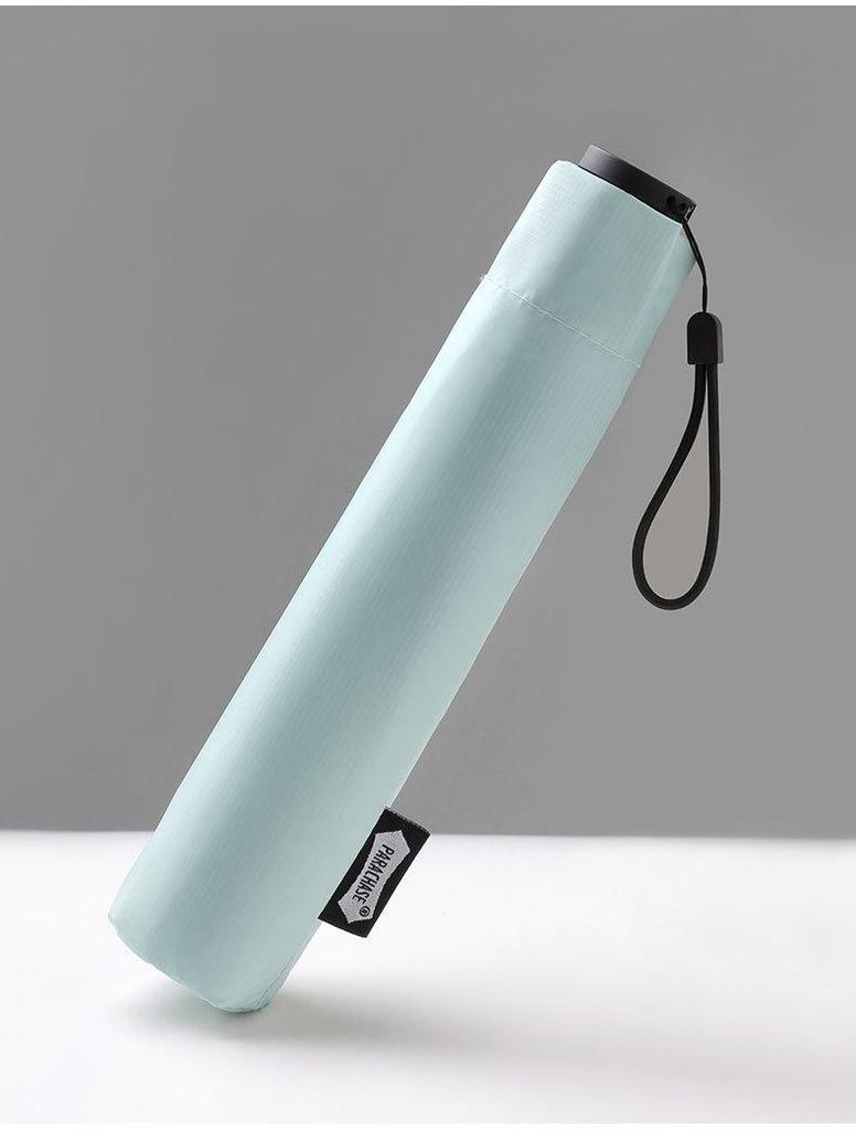 PARACHASE 105g Ultraleichter Faltbarer Schirm mit Schwarzkleber: Anti-UV, Tragbar & Perfekt für Sonne und Regen. Ideal für Frauen.
