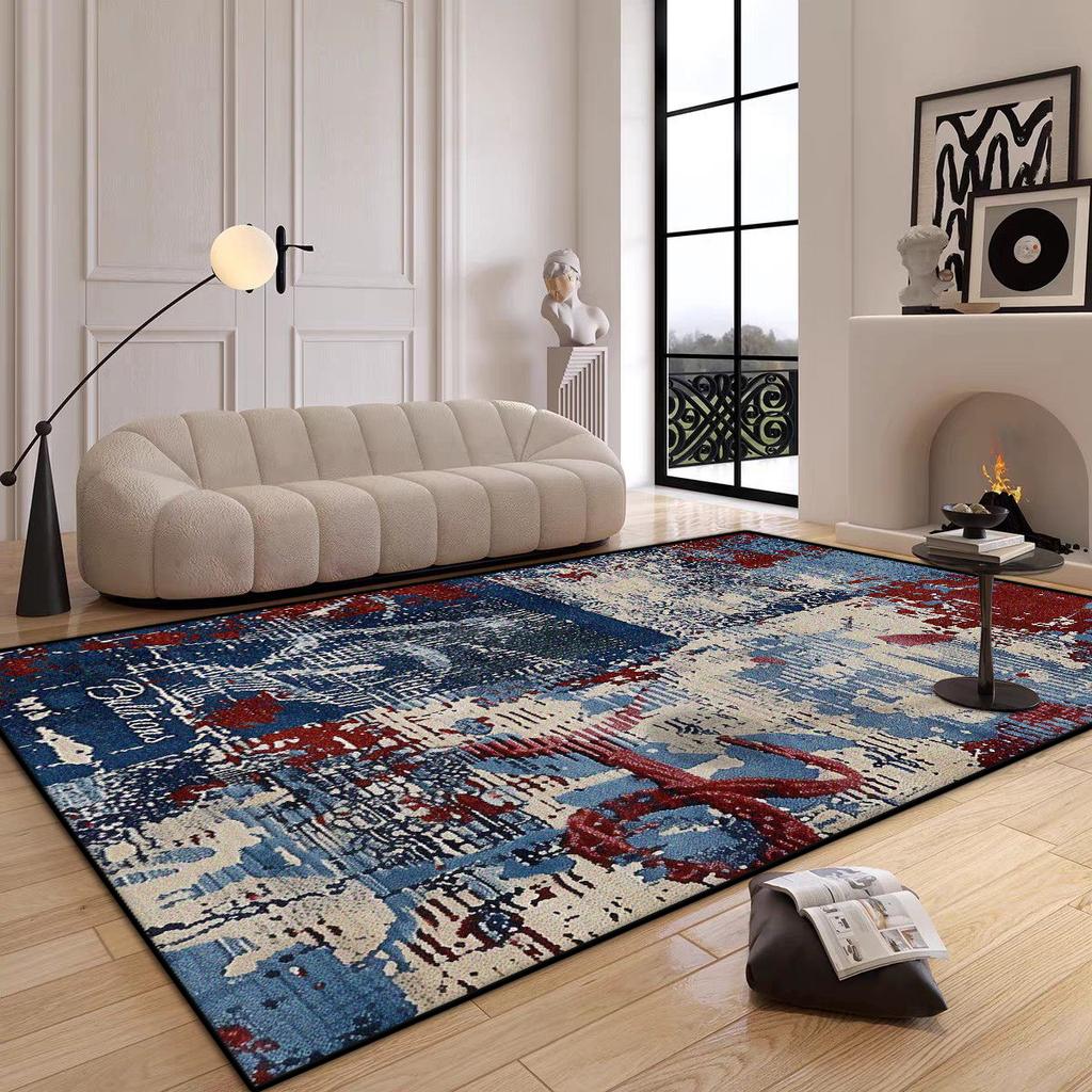 Tappeti Moderni di Lusso Grandi per Decorazione Soggiorno Tappeto Astratto Antiscivolo Tappeti per Camera da Letto Ingresso Tappetino Lavabile per Cucina