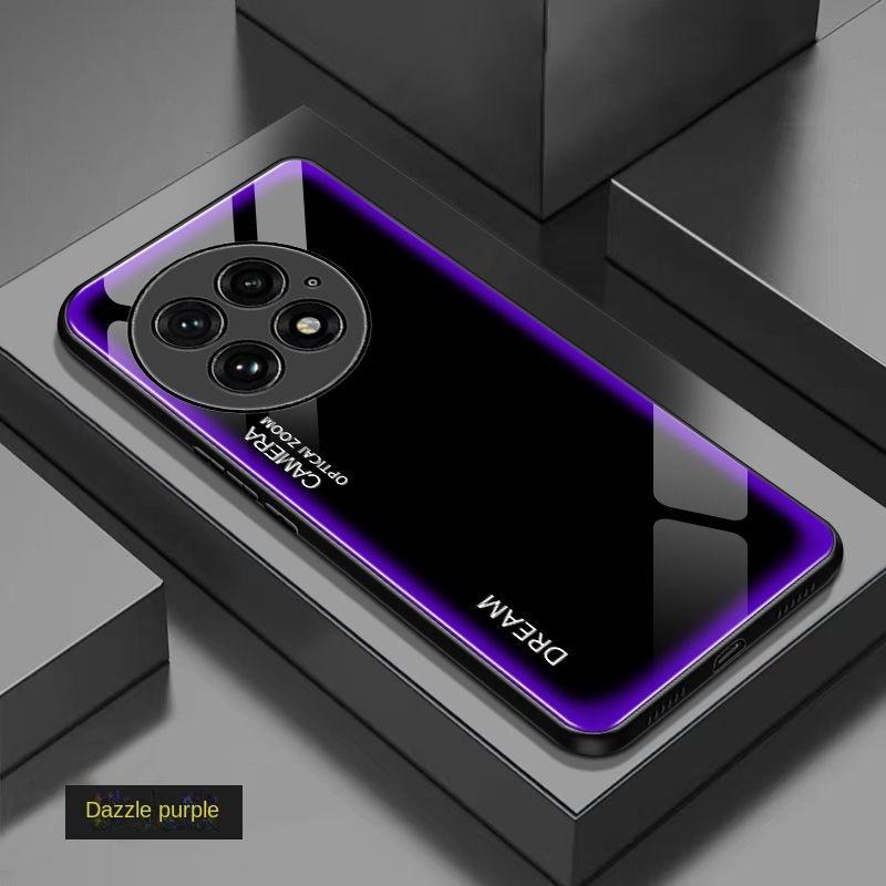 For OnePlus 13 Case Hard Tempered Glass Gradient Protective Back Cover Case For One Plus 13 OnePlus13 12R 11R 10 Pro 10T Shell