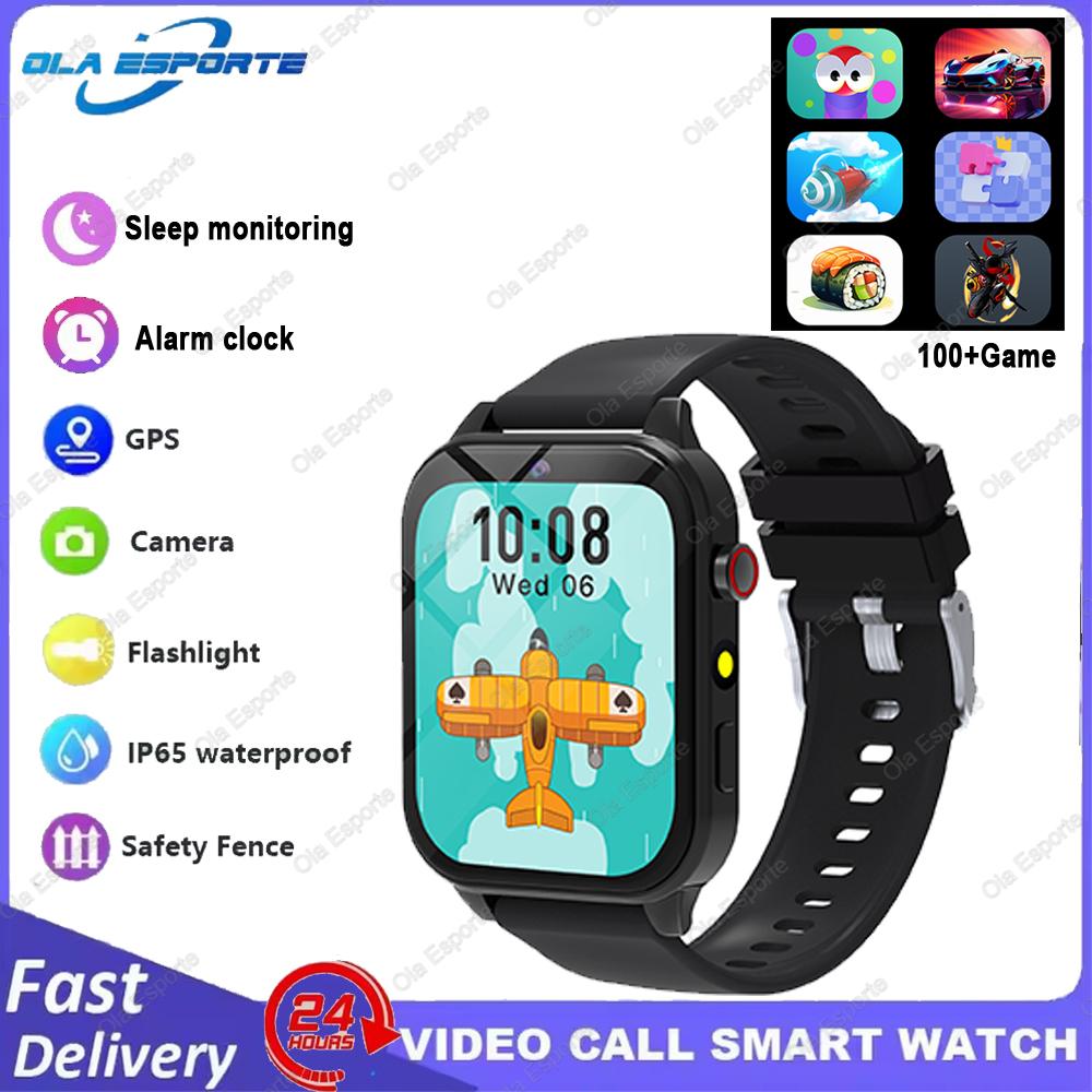 Children Games Smart Watch  New Sleep Monitoring LED Flashlight Alarm Camera Step count Watch Smartwatch For Birthday gift
