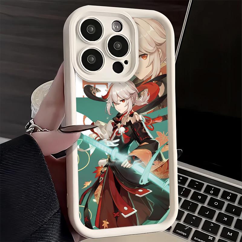 Phone Case for iPhone 17 Air 16E 15 16 Pro Max Genshin Impact Anime Cover 14 Plus 13 12 Mini Soft Shell Silicone Fundas