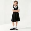 Girls' Academy-Style Graduation Dress: Stylish Fake Two-Piece Princess Outfit for Summer