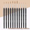 11Pcs/Set Miniature Paint Brushes Art Detailing Writing Drawing Brushes For Gouache Oil Watercolor Craft Painting Tools Supplies
