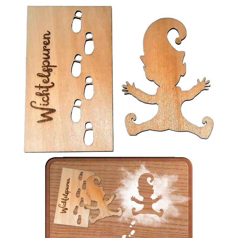 Gnome Stencil Footprints Gnome Door Accessories Christmas Gnome Elf Christmas Decorations Footprint Template