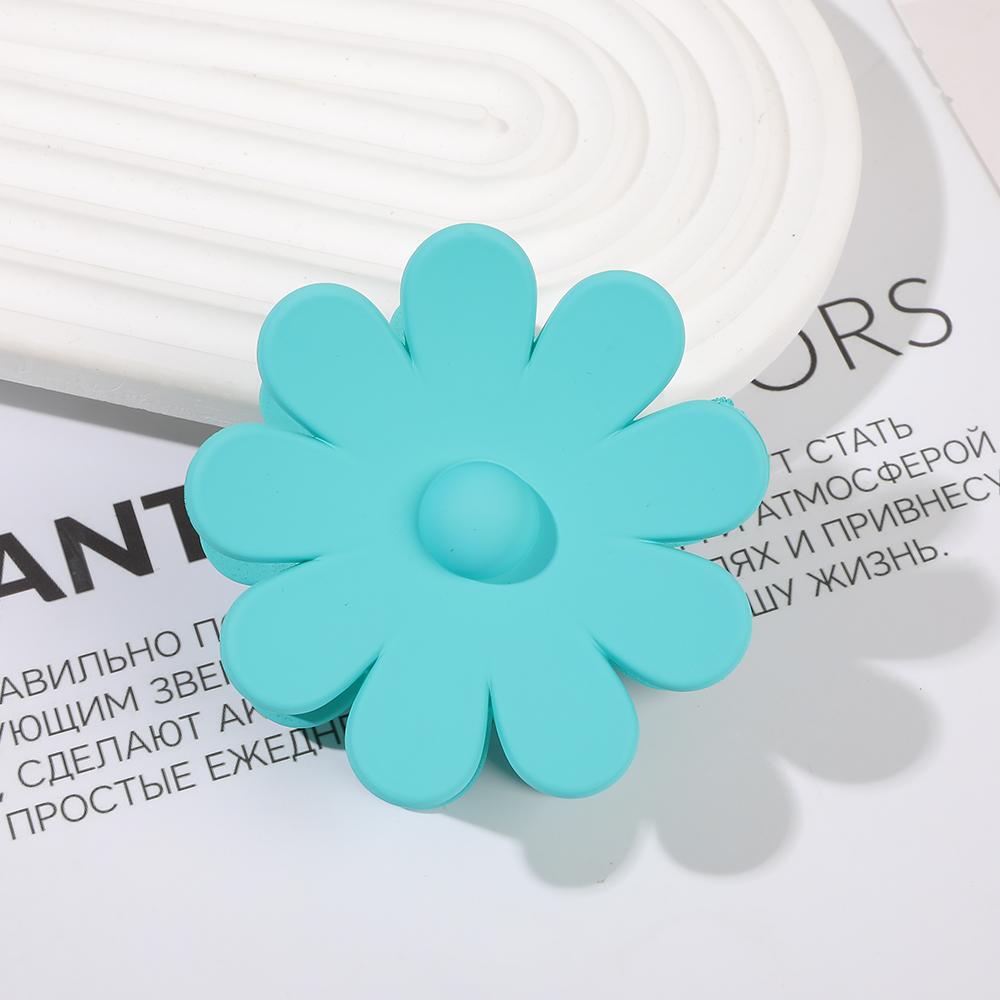 2023 New Chrysanthemum Matt Flower Plastic Hair Claw Clips Large Size for Women & Girls Thick Hair
