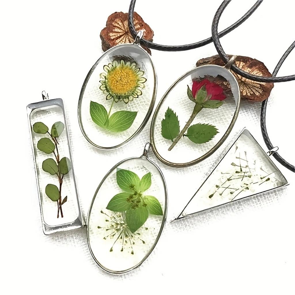 91PCS/Set Dropper Necklace Mold Set UV Epoxy Resin Molds For DIY Jewelry Making Findings Round Pendants