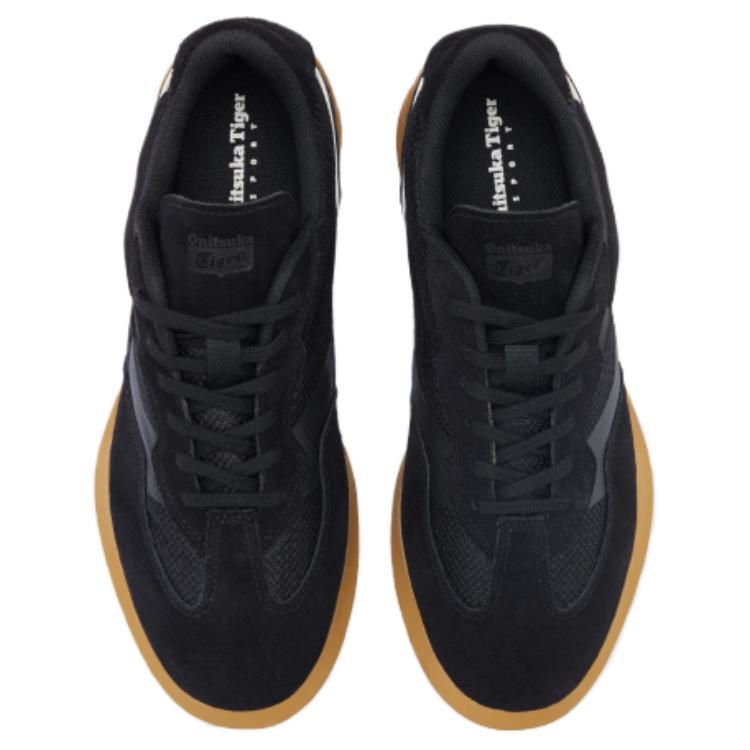 Onitsuka Tiger Anti-Slip Wear-Resistant Low-Top Chunky Sneakers Unisex Black Sneakers 1183C278-001