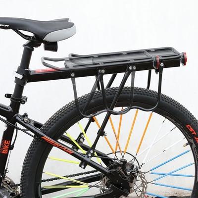 Bike Rear Shelf Bracket Quick Release Adjustable Bicycle Cargo Rack Luggage Carrier Cycling Accessories for Commuting Touring