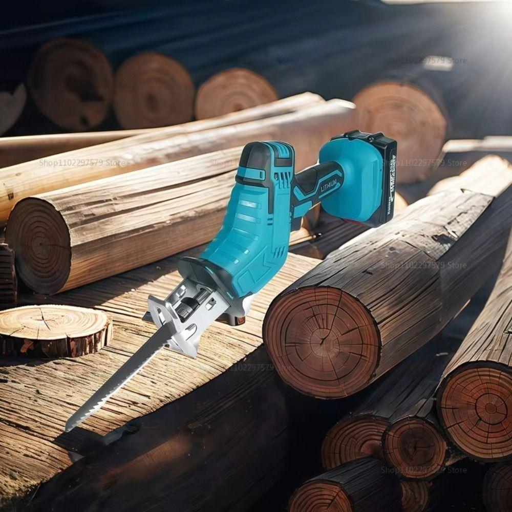 18V Electric Reciprocating Saw Cordless Cordless Electric Saw Portable Sabre Reciprocating Saw  DIY
